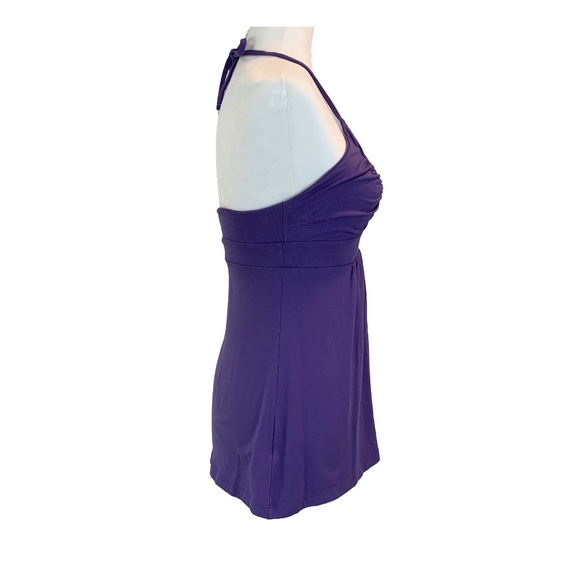 Susan Monaco Purple Halter Top - Picture 2 of 5